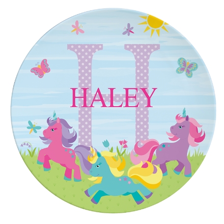 My Own Name Personalized Tableware Plate - Unicorn