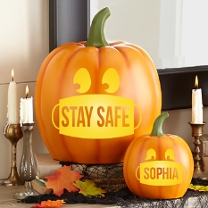 Light-Up Mask-o-Lantern Pumpkin