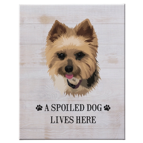 Dog Breed Canvas-Unframed-16x20-White
