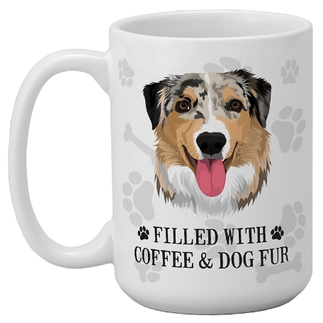 Dog Breed Mug - 15 oz - Gray
