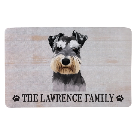 Dog Breed Doormat - 17 x 27 - White