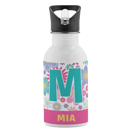 Pretty Pattern Water Bottle - Flowers