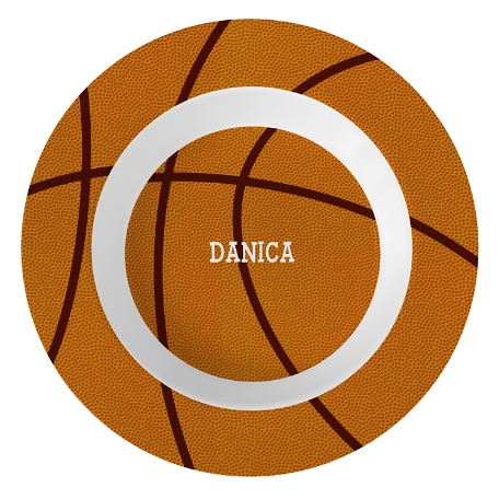 Sports Fan Personalized Tableware Bowl - Basketball