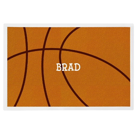 Sports Fan Personalized Tableware Placemat - Basketball