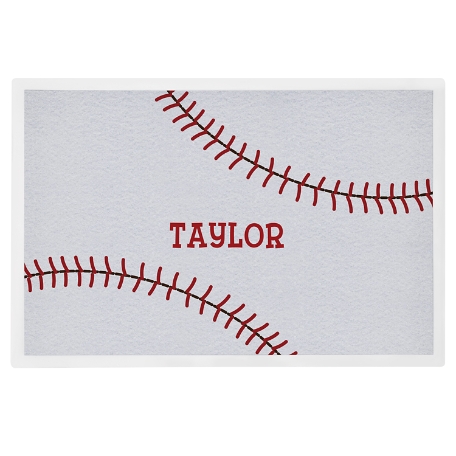 Sports Fan Personalized Tableware Placemat - Baseball