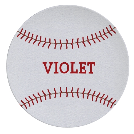 Sports Fan Personalized Tableware Plate - Baseball