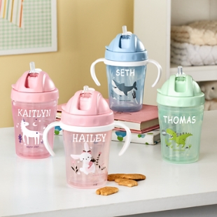 Toddler Pink Personalized Snack Cup, Gifts for Kids, Personalized