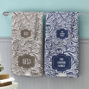 Swirls & Twirls Family Bath Towels