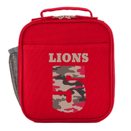 Their Own Name Red Lunch Box - Red Camo