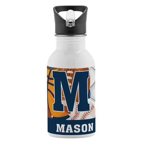Their Own Name Water Bottle - Sports
