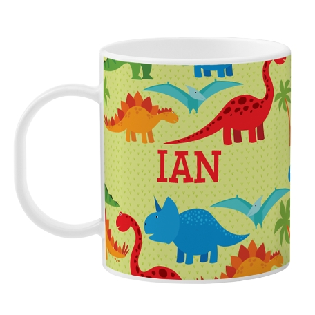Tossed Print Tableware Mug- Dino