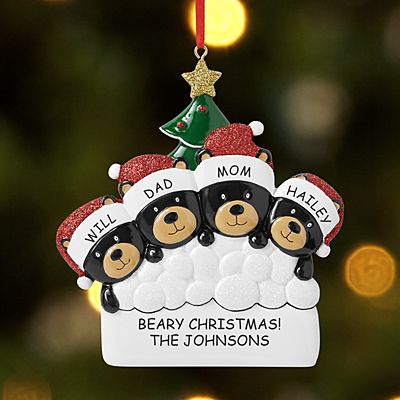 Beary Christmas Family Ornament
