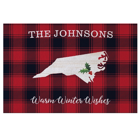 Buffalo Plaid State Doormat - 24x36