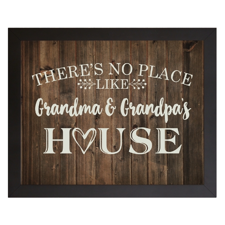 Our Favorite Place Framed Canvas - Brown-11x14