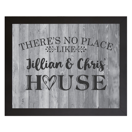 Our Favorite Place Framed Canvas - Dark Gray-16x20