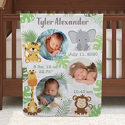 Personalized Baby Blanket for Girl Custom Newborn Blankets 