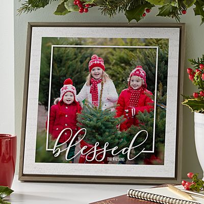 Blessed Photo Shimmer Wood Wall Art