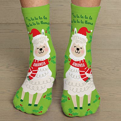 Fa La La Llama Socks - Large