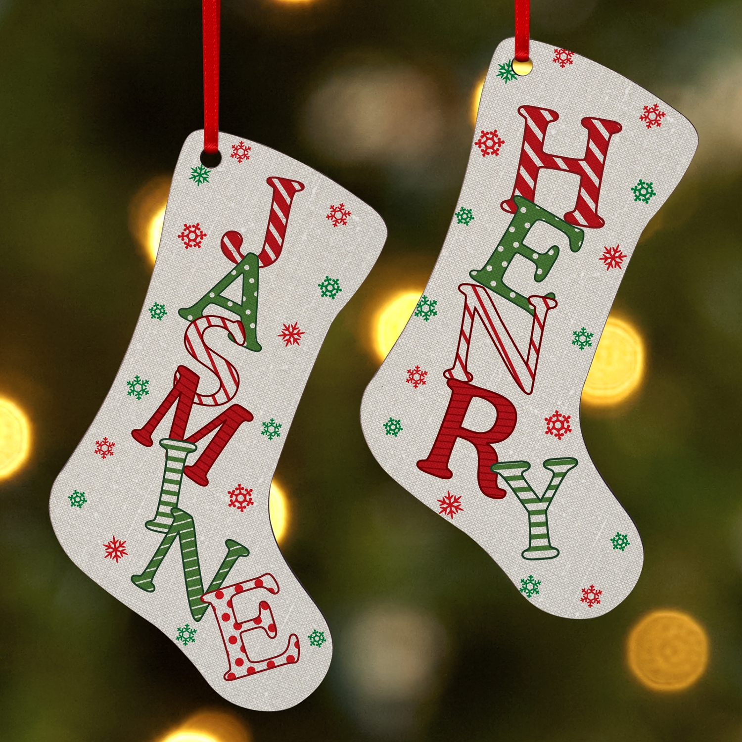 Download Personalized Christmas Ornaments Personal Creations PSD Mockup Templates