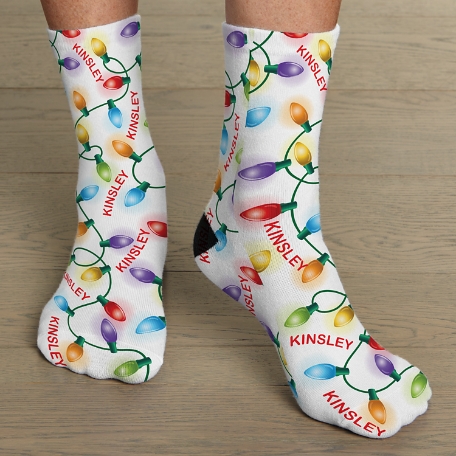 Holiday Lights Socks - Large
