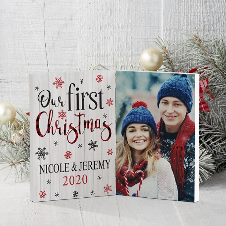 Our First Christmas Photo Panel