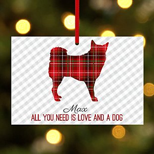 Perfectly Plaid Pet Rectangle Ornament