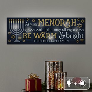TwinkleBright™ LED Happy Hanukkah Canvas