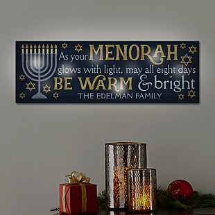 Twinklebright® LED Happy Hanukkah Canvas