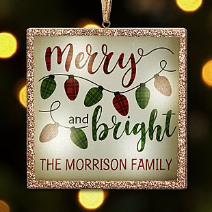 TwinkleBright™ LED Merry and Bright Ornament