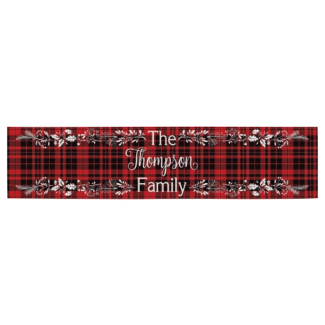 Winter Plaid Table Runner