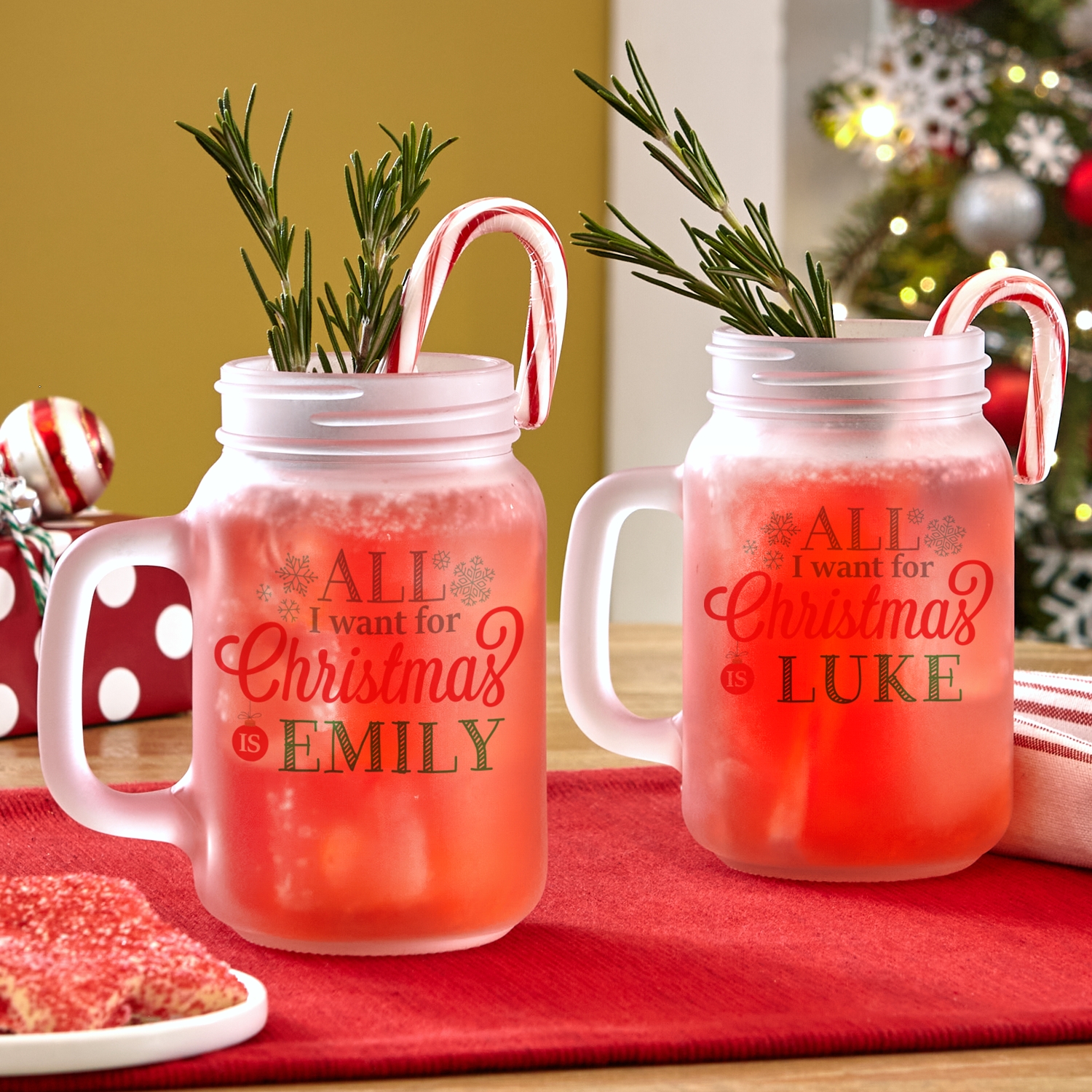 All I Want for Christmas Mason Jar