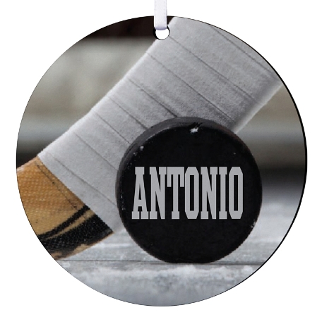 All Star Sports Round Ornament - Hockey
