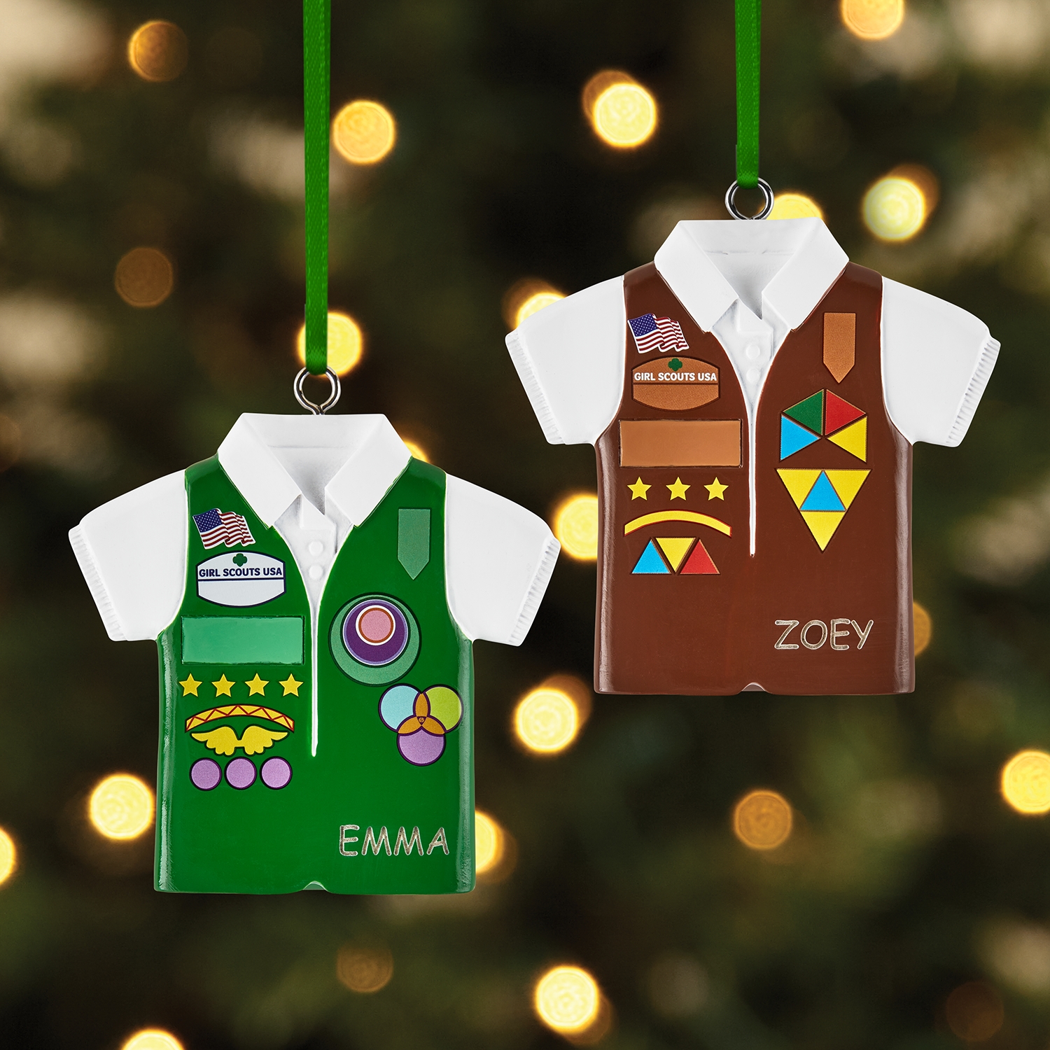 Brownie and Girl Scouts Ornament