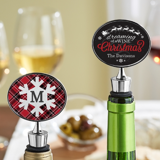 Christmas Wine Stopper Personal Creations