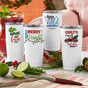 Colorful Christmas Insulated Tumbler