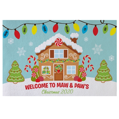Gingerbread Greetings Doormat - 24x36