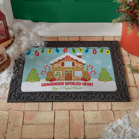 Gingerbread Greetings Doormat