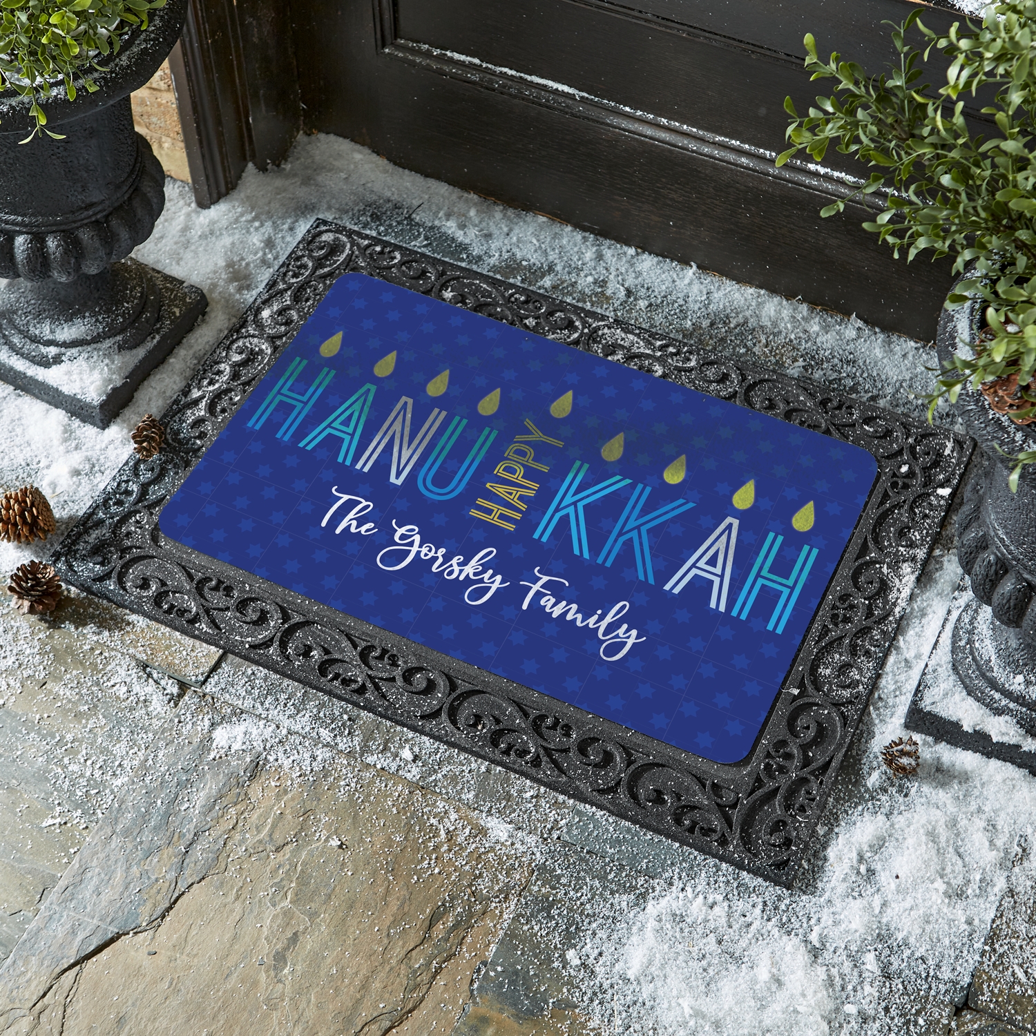 Happy Hanukkah Doormat