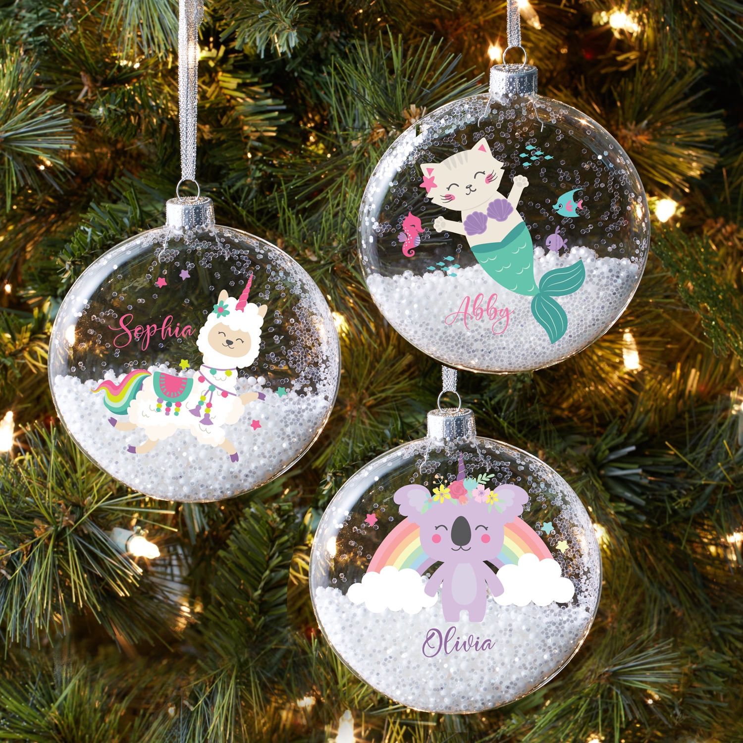 Magical Friends Glitter Glass Ornament