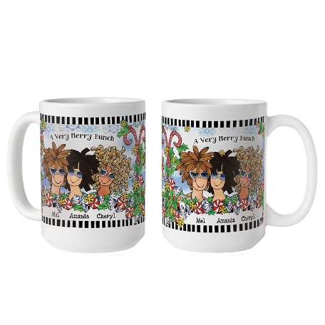 Name Your Sisterhood Christmas Greeting Mug-15oz -3