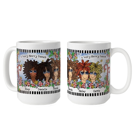 Name Your Sisterhood Christmas Greeting Mug-15oz -5