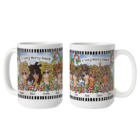 Name Your Sisterhood Christmas Greeting Mug-15oz -8