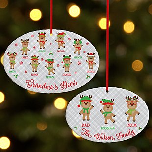 Smart and Sassy Reindeer Oval Ornament