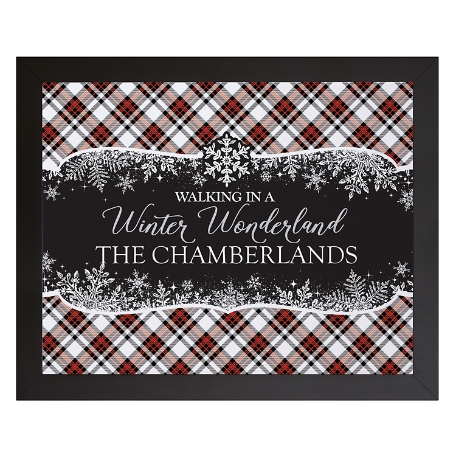 Walking in a Winter Wonderland Framed Canvas-11x14