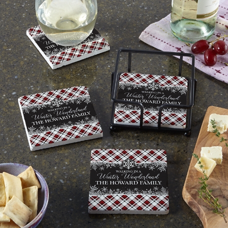 Walking in a Winter Wonderland Coasters