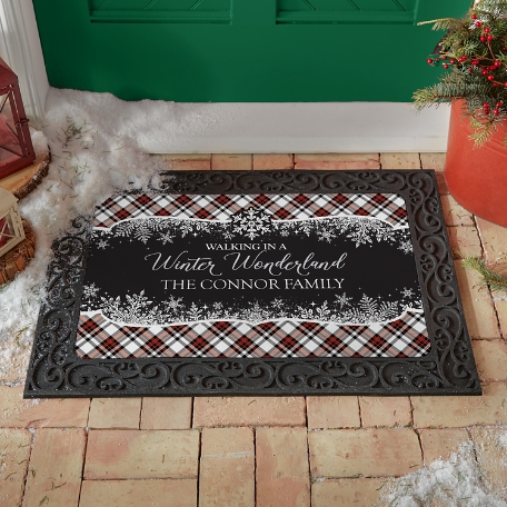 Walking in a Winter Wonderland Doormat