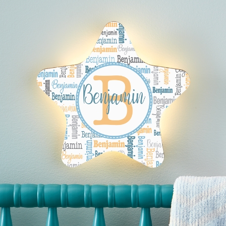 Stephen Joseph®  Collage Name Star Nightlight