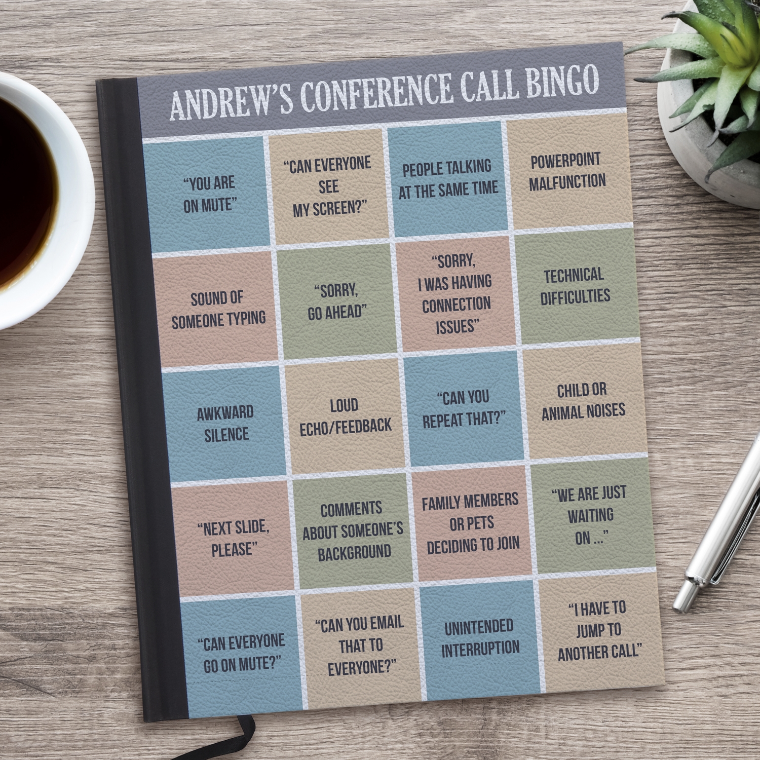 Meeting Call Bingo Personalized Journal