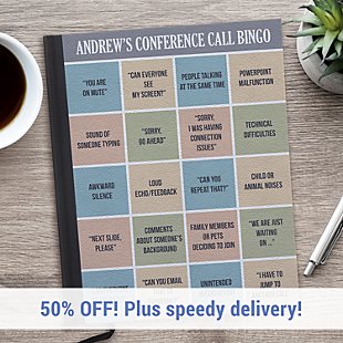 Conference Call Bingo Notebook