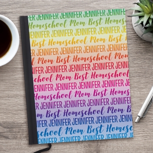 Rainbow Name Notebook